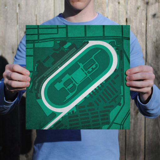Churchill Downs Map Art by City Prints - Image 2