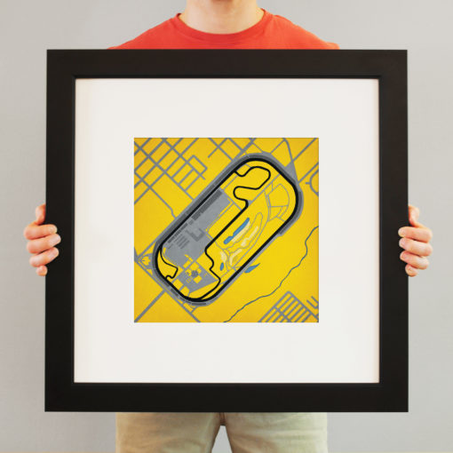 Indianapolis Motor Speedway Map Art by City Prints - Image 3