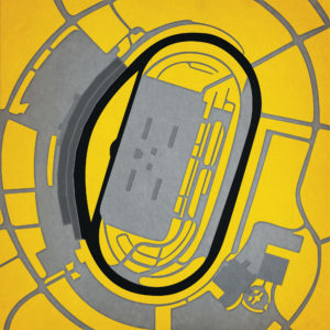 Kansas Speedway Map Art by City Prints