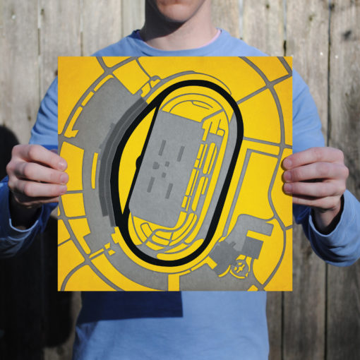 Kansas Speedway Map Art by City Prints - Image 2