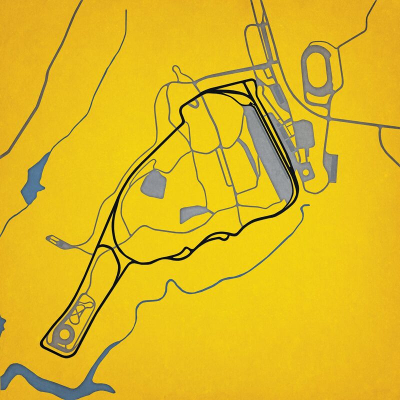 Road Atlanta Map Art by City Prints - The Map Shop