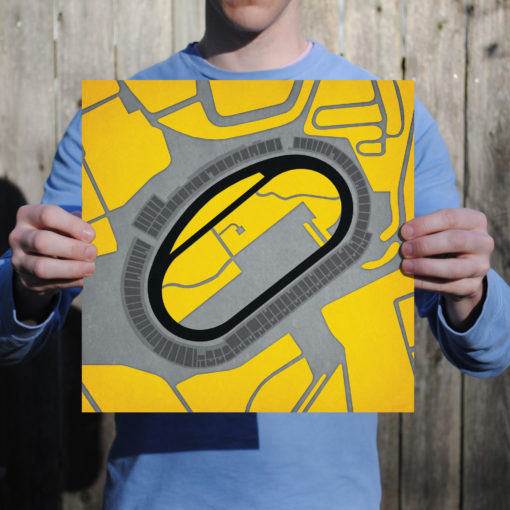 Richmond International Raceway Map Art by City Prints - Image 2