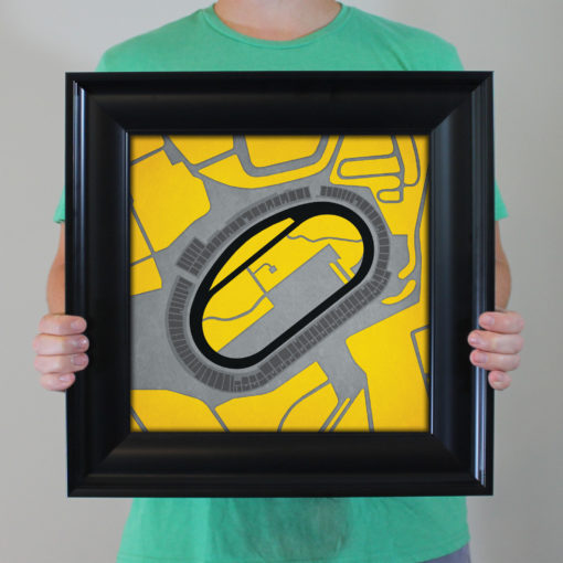 Richmond International Raceway Map Art by City Prints - Image 4