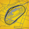 Talladega Superspeedway Map Art by City Prints