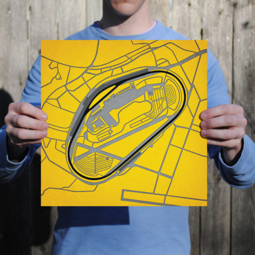 Talladega Superspeedway Map Art by City Prints - Image 2
