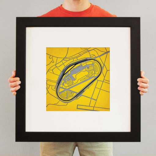 Talladega Superspeedway Map Art by City Prints - Image 3