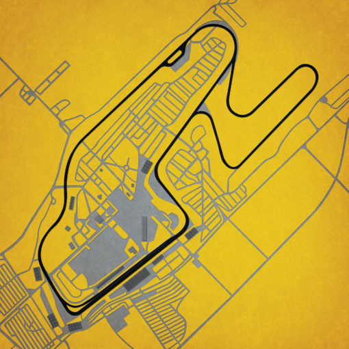 Watkins Glen International Map Art by City Prints