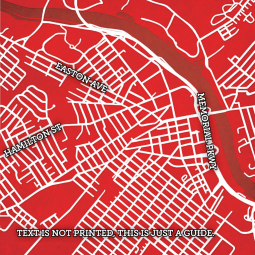 Rutgers, The State University of New Jersey Campus Map Art by City Prints - Image 2