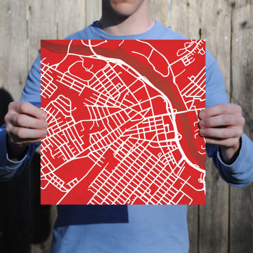 Rutgers, The State University of New Jersey Campus Map Art by City Prints - Image 3