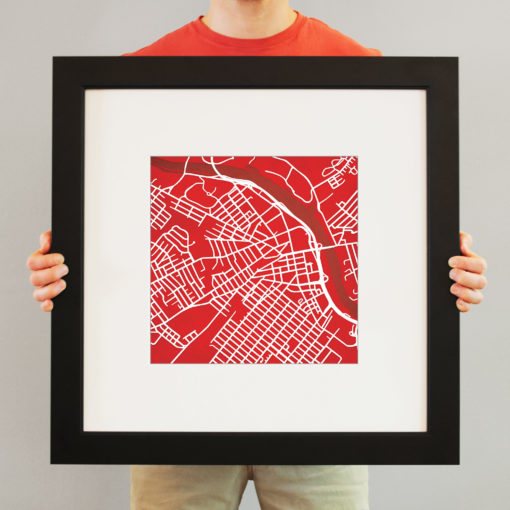 Rutgers, The State University of New Jersey Campus Map Art by City Prints - Image 4