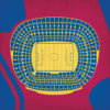 Camp Nou Map Art by City Prints
