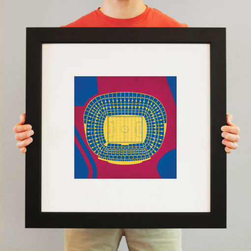 Camp Nou Map Art by City Prints - Image 3