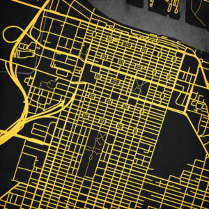 Savannah College of Art and Design Map Art by City Prints