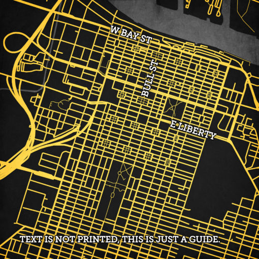 Savannah College of Art and Design Map Art by City Prints - Image 2