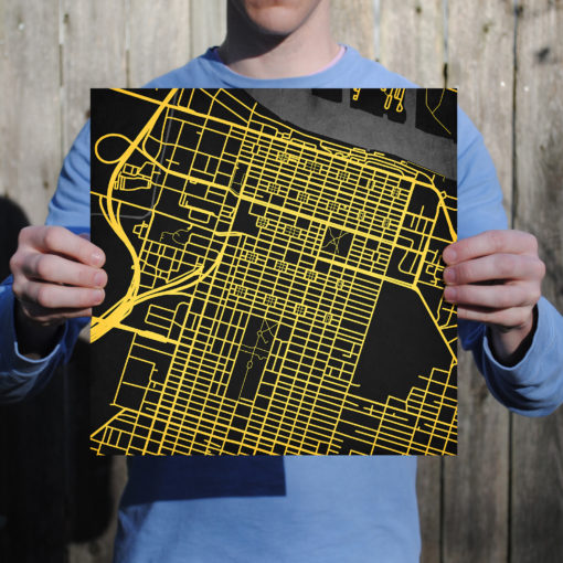 Savannah College of Art and Design Map Art by City Prints - Image 3