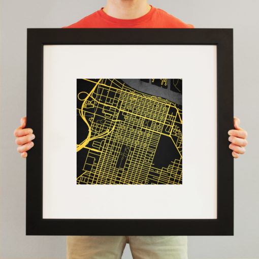 Savannah College of Art and Design Map Art by City Prints - Image 4