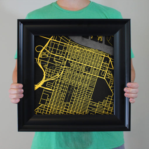 Savannah College of Art and Design Map Art by City Prints - Image 5