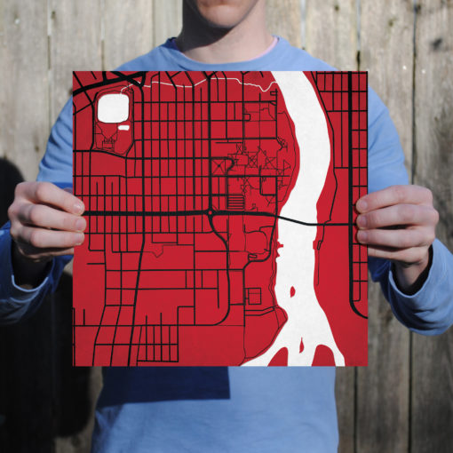 St. Cloud State University Campus Map Art by City Prints - Image 3