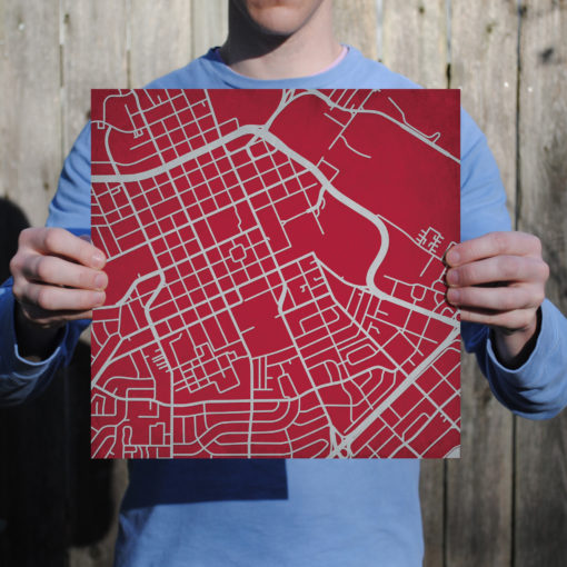 Santa Clara University Campus Map Art by City Prints - Image 3