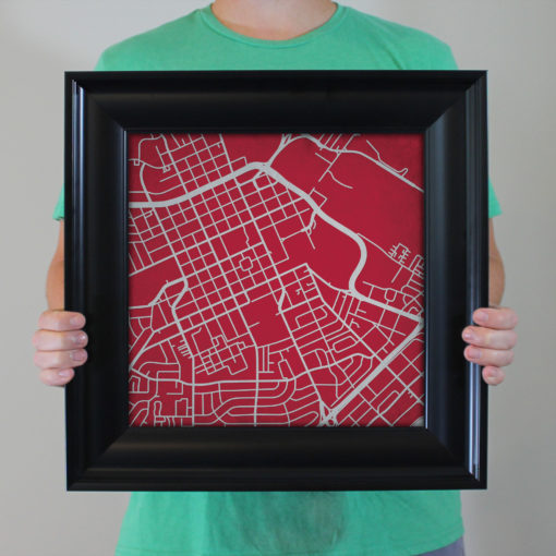 Santa Clara University Campus Map Art by City Prints - Image 5