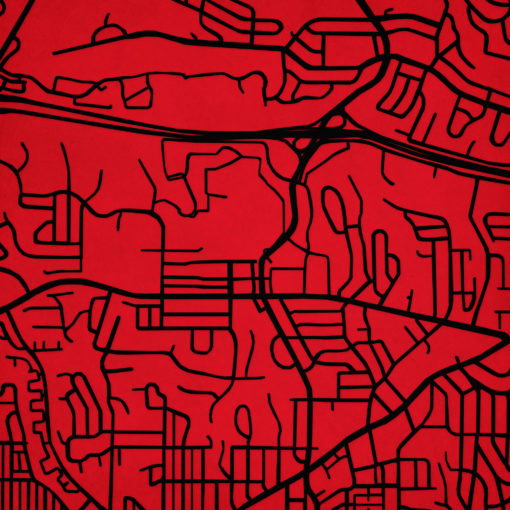 San Diego State University Campus Map Art by City Prints