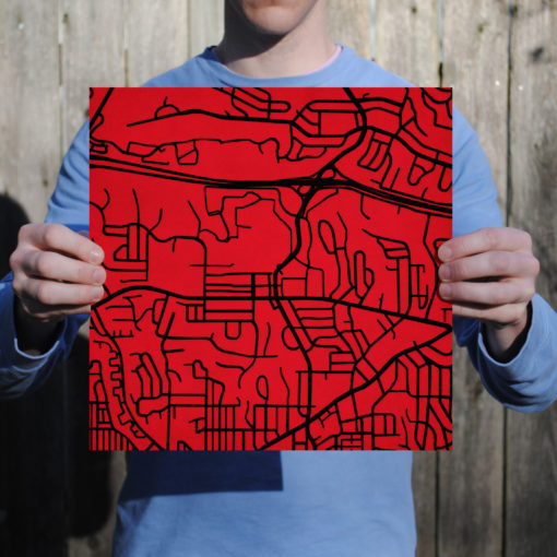 San Diego State University Campus Map Art by City Prints - Image 3