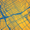 San Jose State University Campus Map Art by City Prints