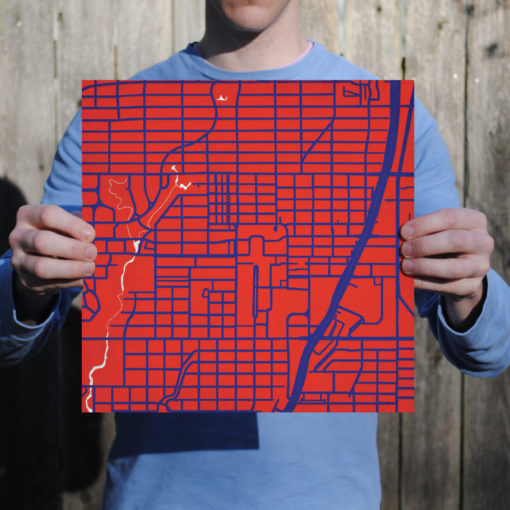 Southern Methodist University Campus Map Art by City Prints - Image 3