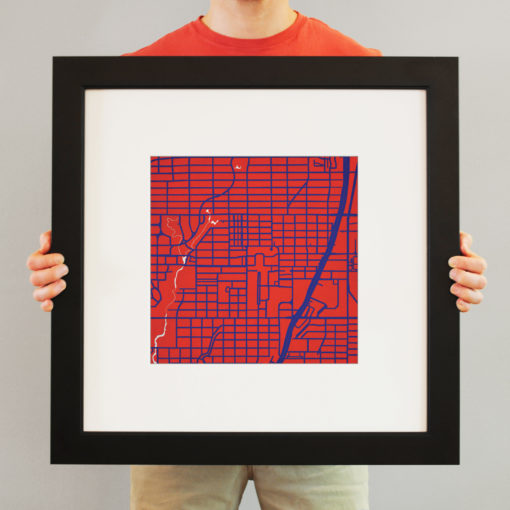 Southern Methodist University Campus Map Art by City Prints - Image 4