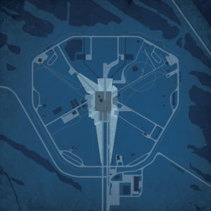 LaunchPad 39-B Mission Map Art by City Prints