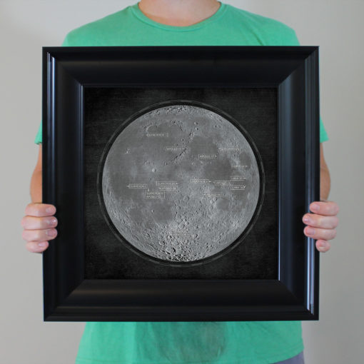 Lunar Landing Mission Map Art by City Prints - Image 4