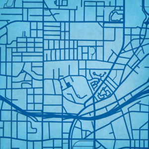 Spelman College Campus Map Art by City Prints