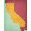 California Map Art by City Prints