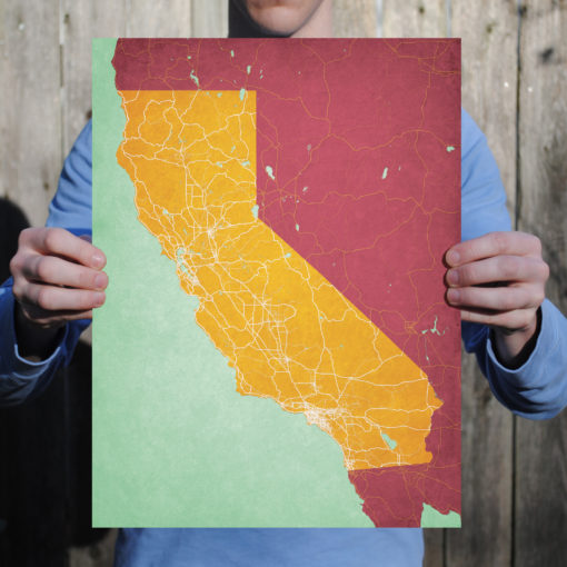 California Map Art by City Prints - Image 2