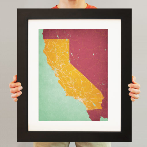 California Map Art by City Prints - Image 3