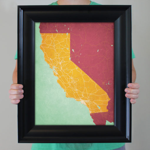 California Map Art by City Prints - Image 4