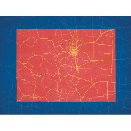 Detailed map of Phoenix, Arizona with city streets, highways, landmarks, and geographic features for travel planning and navigation. Featuring street maps, road networks, and city layout.