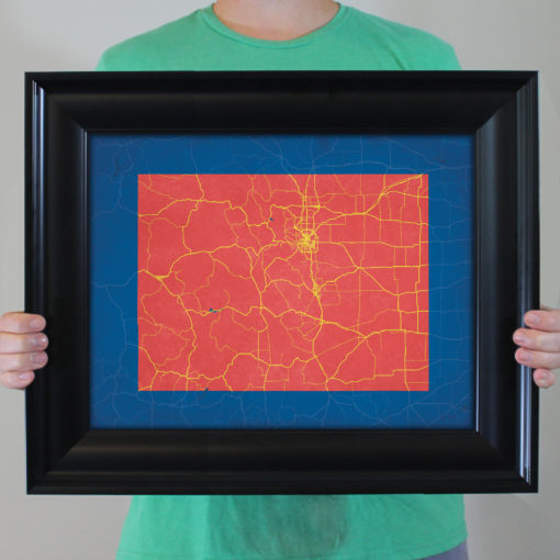 Colorado Map Art by City Prints - Image 4
