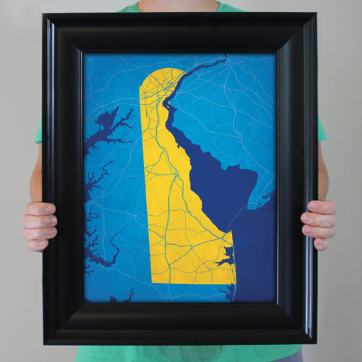Delaware Map Art by City Prints - Image 4