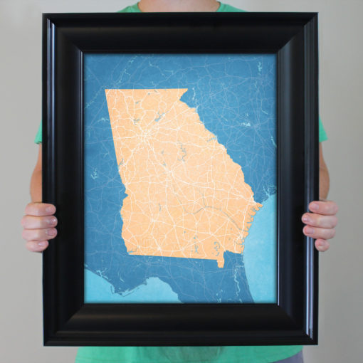 Georgia Map Art by City Prints - Image 4