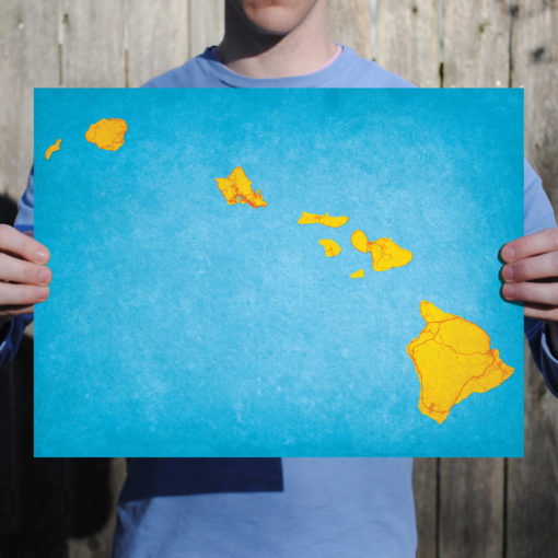 Hawaii Map Art by City Prints - Image 2