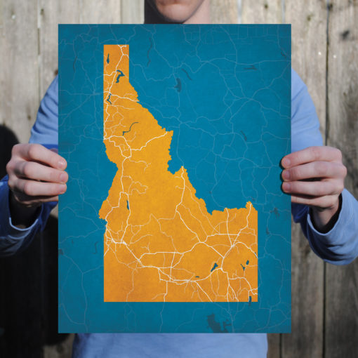 Idaho Map Art by City Prints - Image 2