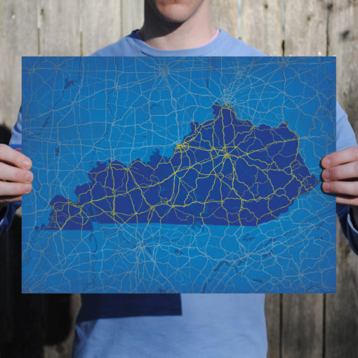 Kentucky Map Art by City Prints - Image 2
