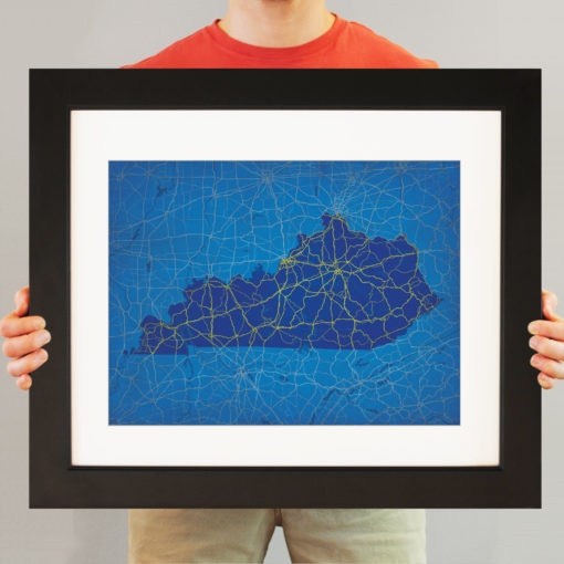 Kentucky Map Art by City Prints - Image 3