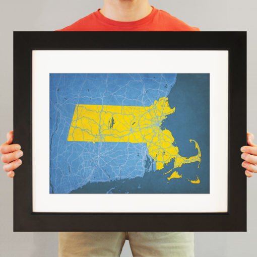 Massachusetts Map Art by City Prints - Image 3