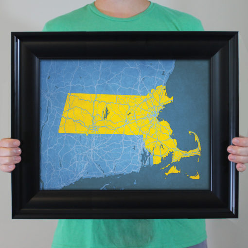 Massachusetts Map Art by City Prints - Image 4