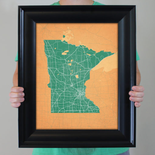 Minnesota Map Art by City Prints - Image 4