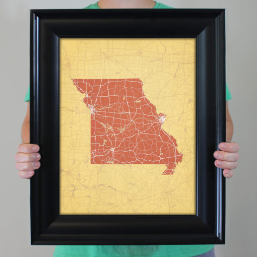 Missouri Map Art by City Prints - Image 4