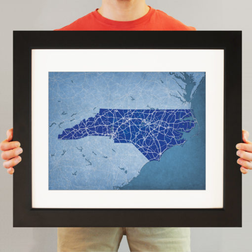 North Carolina Map Art by City Prints - Image 3