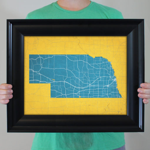 Nebraska Map Art by City Prints - Image 4